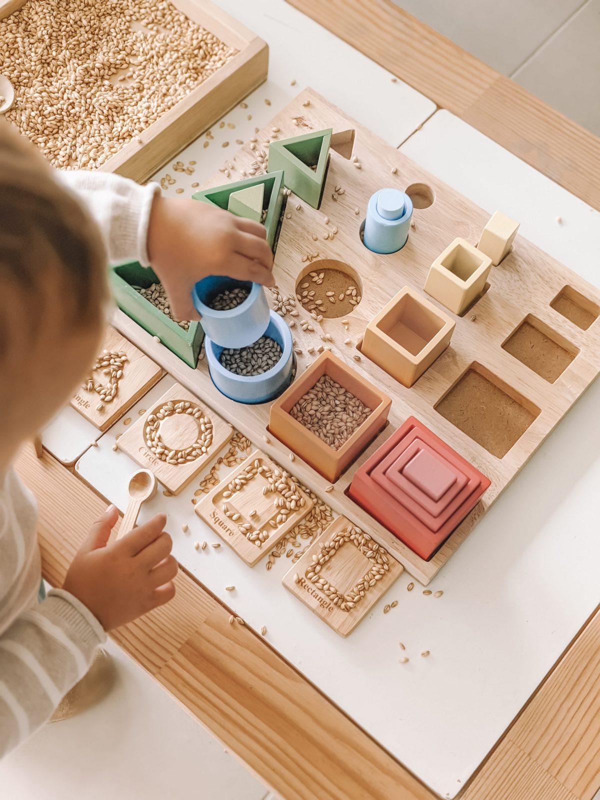 Montessori-Inspired Sorting & Stacking Board