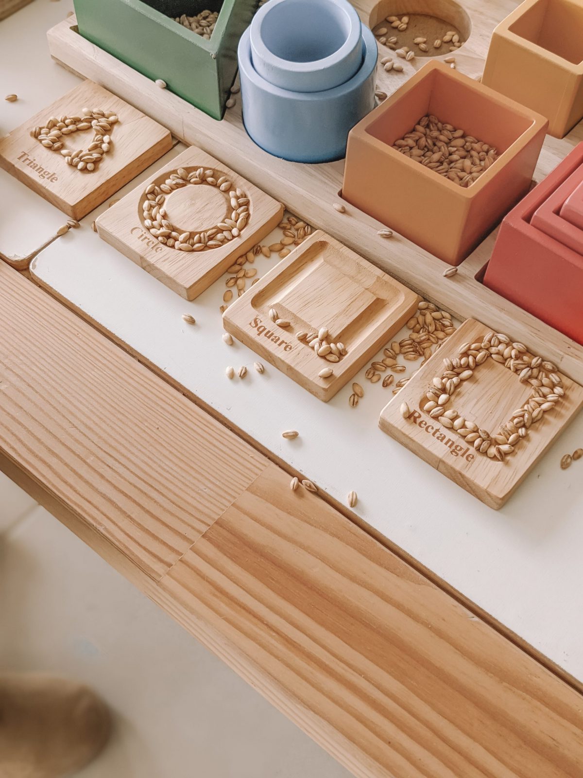 Montessori-Inspired Sorting & Stacking Board