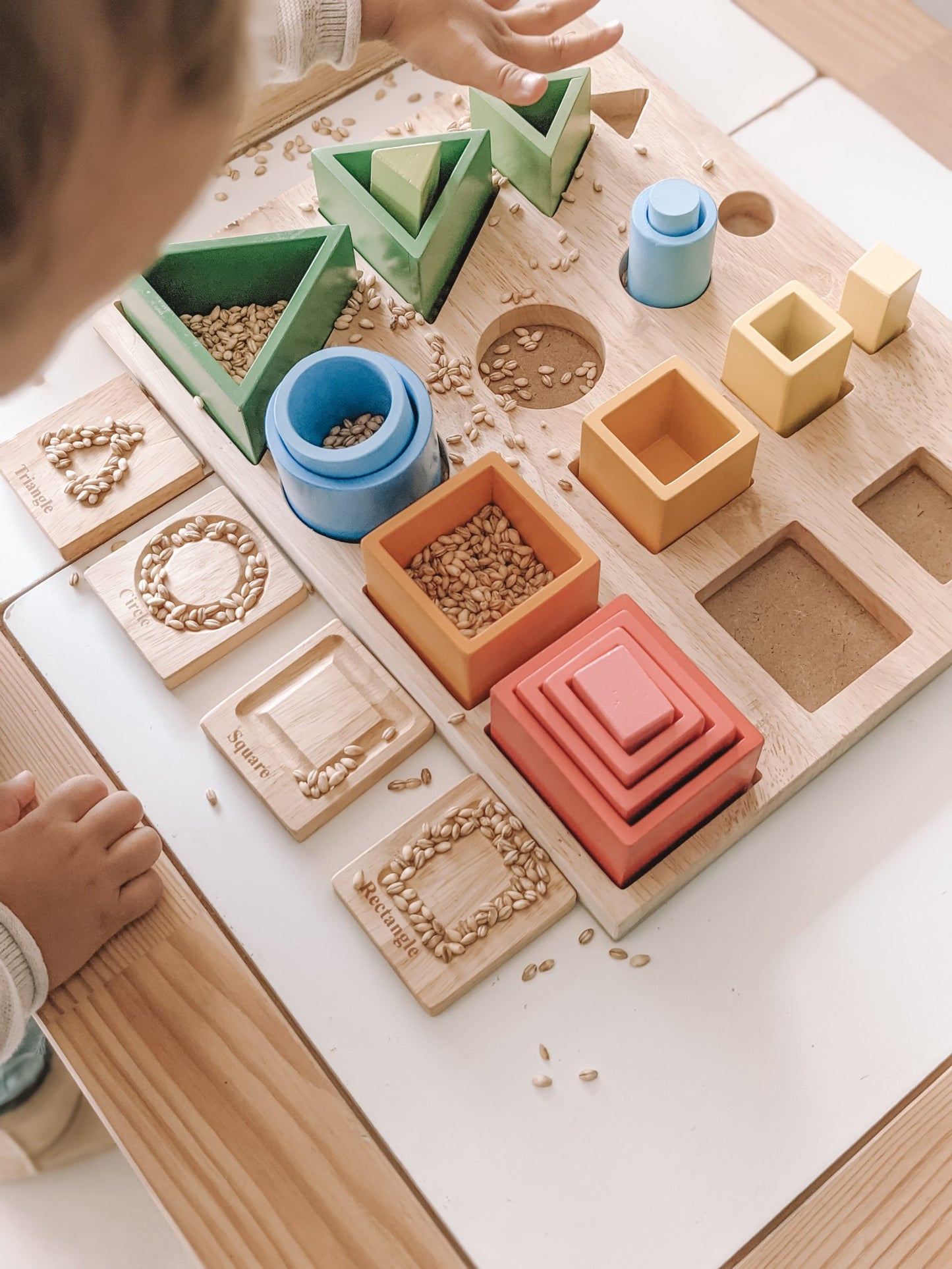 Montessori-Inspired Sorting & Stacking Board