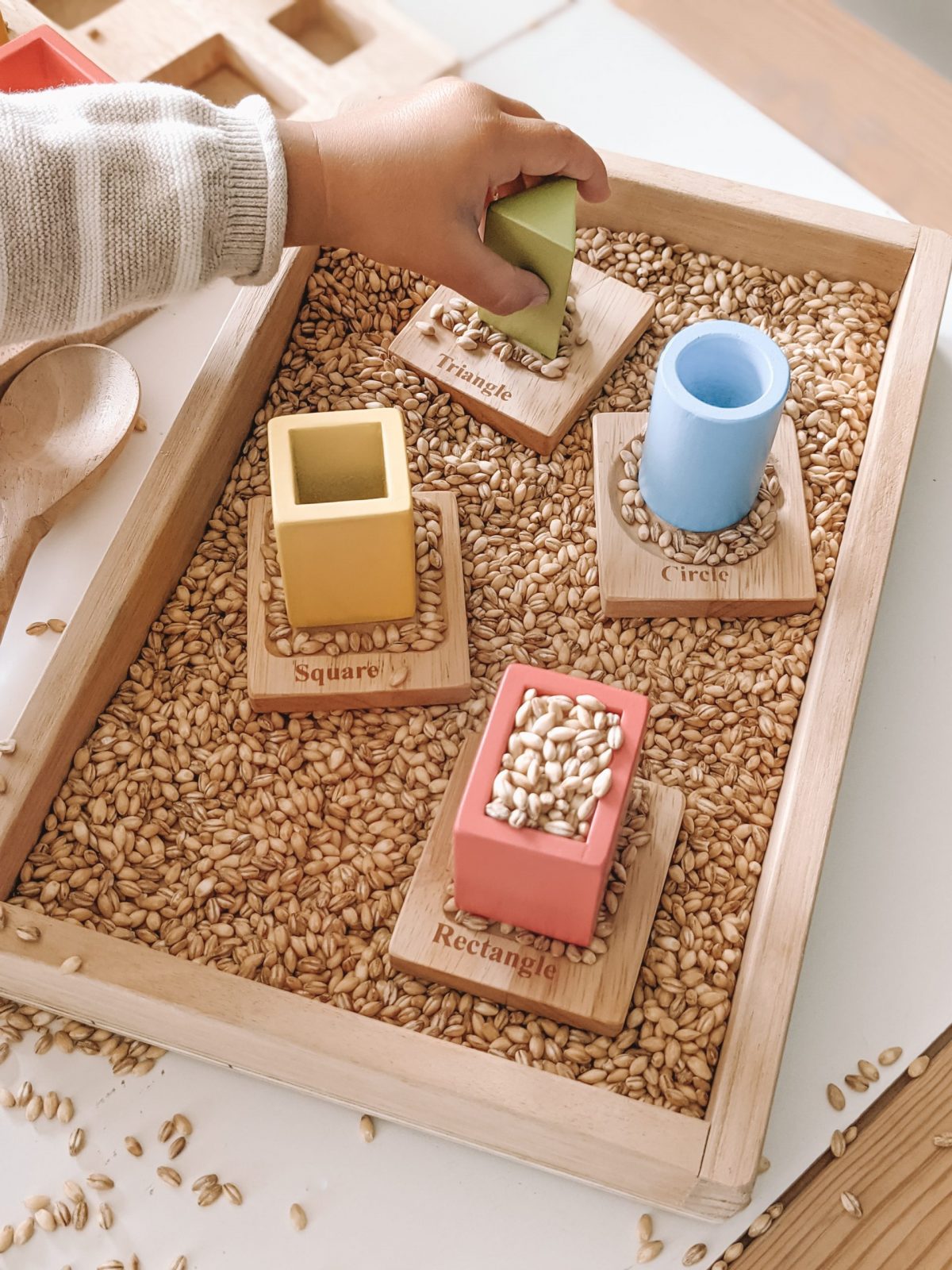 Montessori-Inspired Sorting & Stacking Board